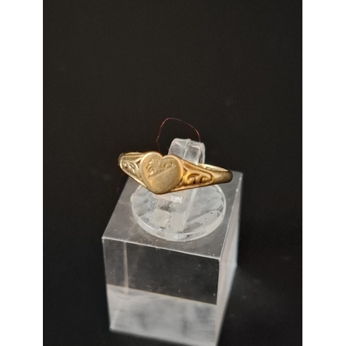 35 - 2 x 9ct gold rings. Cluster ring missing a stone and heart ring band bent. 4.4 grams