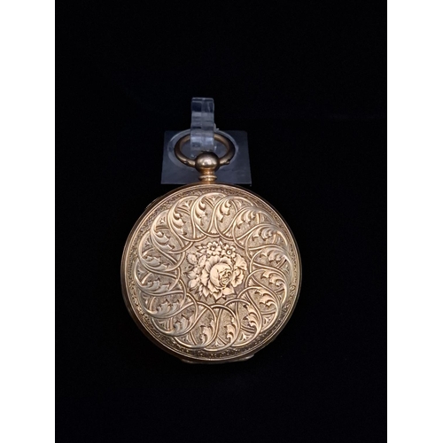 48 - 18 ct gold pocket watch 35.1 grams