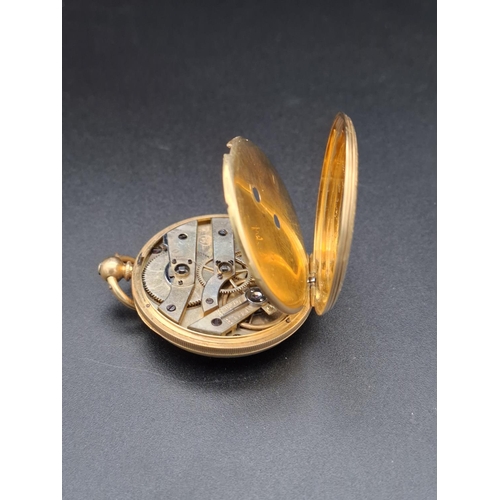 48 - 18 ct gold pocket watch 35.1 grams