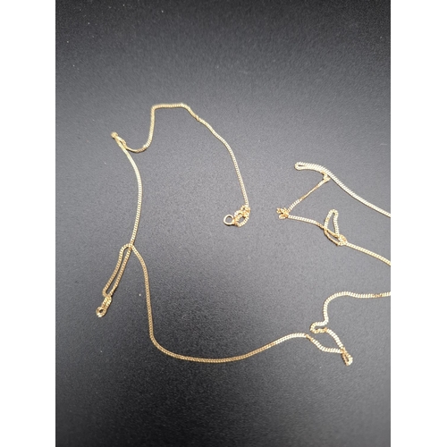 54 - 18ct gold necklace clasp broken 1 gram