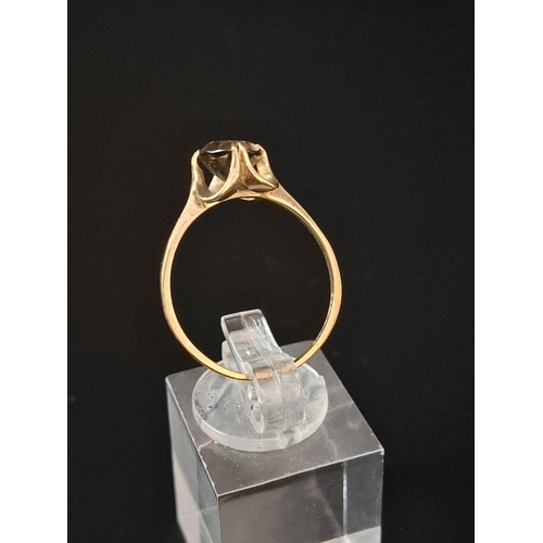 6 - Ladies 9ct gold ring size Q