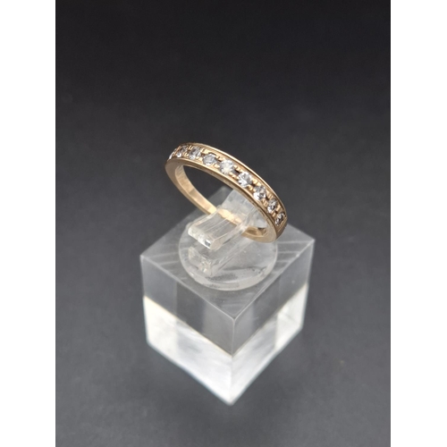 61 - 9ct gold ladies ring 2 grams