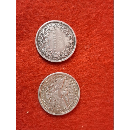 90 - 1903 Barber Quarter & 1834 Shilling