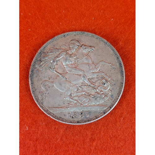 96 - 1887 silver crown