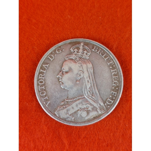 98 - 1891 Silver crown