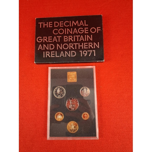 107 - 1971 The Decimal Coinage of Great Britain and Northern Ireland collection.