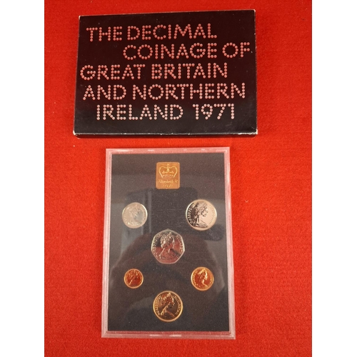 107 - 1971 The Decimal Coinage of Great Britain and Northern Ireland collection.