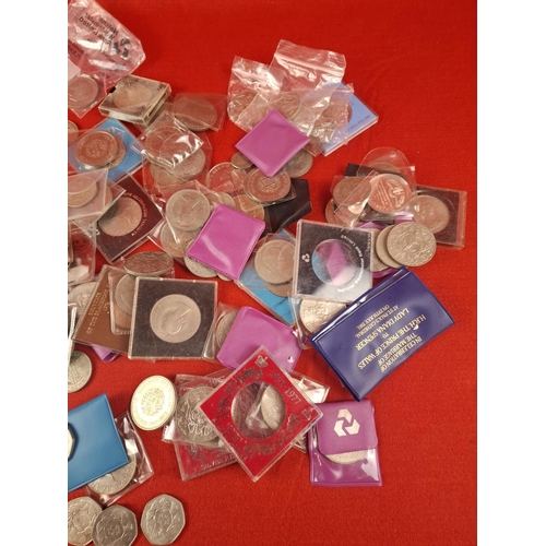 112 - Large collection  of Crowns and 50pence coins