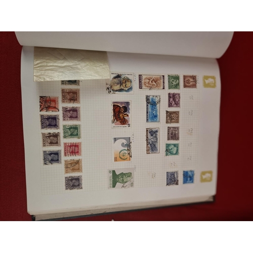 114 - 3 Stamp albums with large collection of various world stamps.