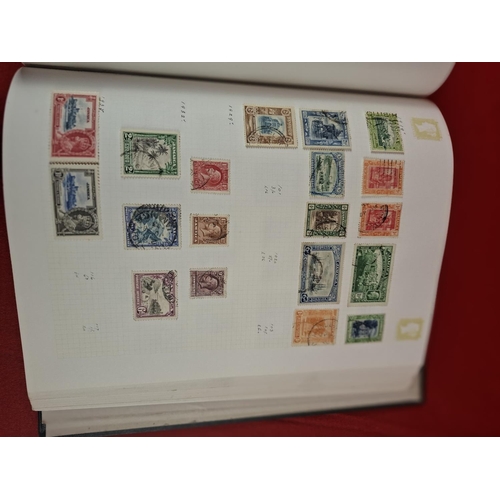 114 - 3 Stamp albums with large collection of various world stamps.