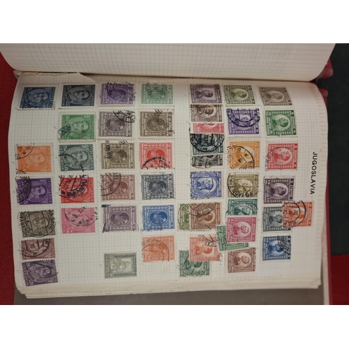 114 - 3 Stamp albums with large collection of various world stamps.