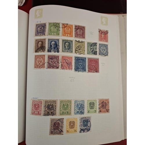 115 - 2 stamp albums with large collection of various world stamps plus other packs with large amount of l... 