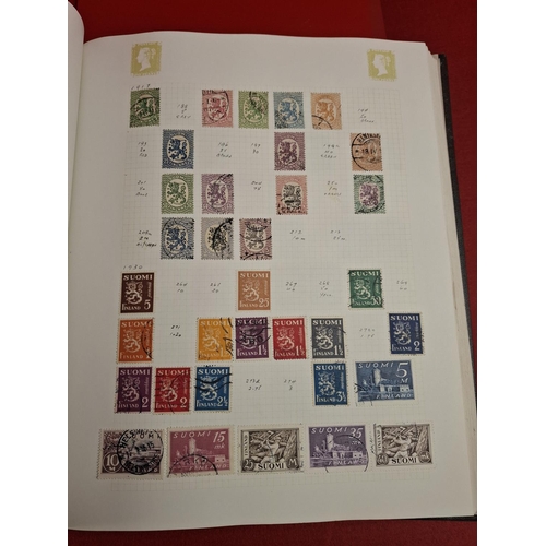 115 - 2 stamp albums with large collection of various world stamps plus other packs with large amount of l... 