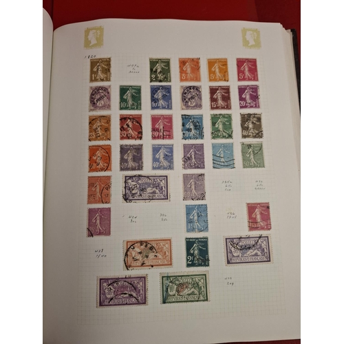 115 - 2 stamp albums with large collection of various world stamps plus other packs with large amount of l... 