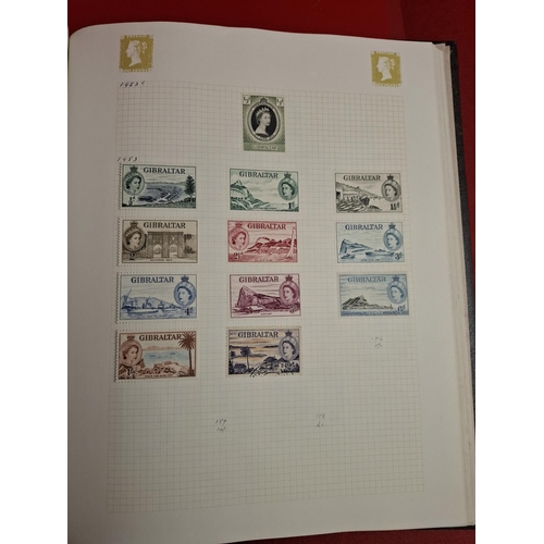 115 - 2 stamp albums with large collection of various world stamps plus other packs with large amount of l... 