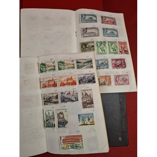 115 - 2 stamp albums with large collection of various world stamps plus other packs with large amount of l... 