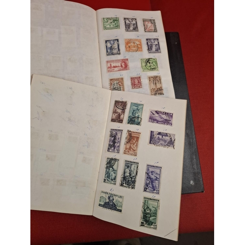 115 - 2 stamp albums with large collection of various world stamps plus other packs with large amount of l... 