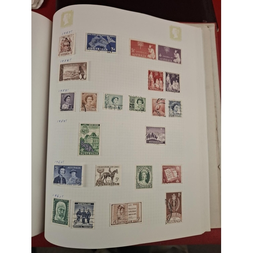 115 - 2 stamp albums with large collection of various world stamps plus other packs with large amount of l... 