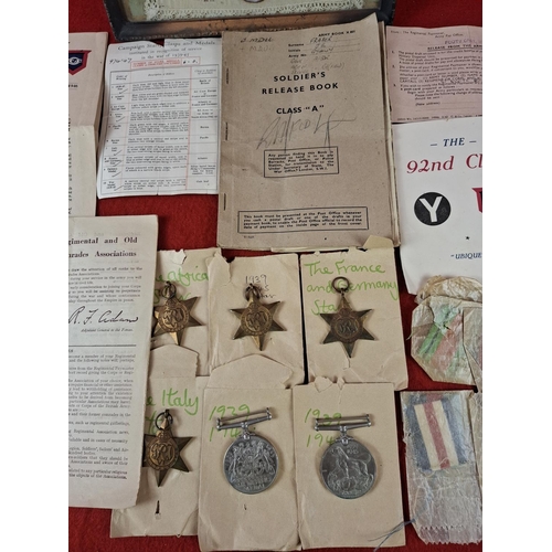 129 - Interesting WW2 collection of medals and ephemera.