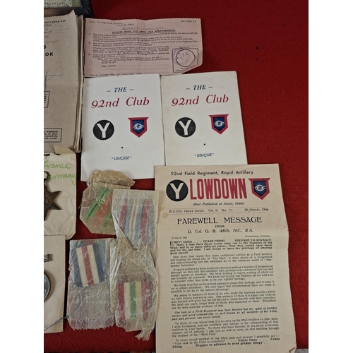 129 - Interesting WW2 collection of medals and ephemera.