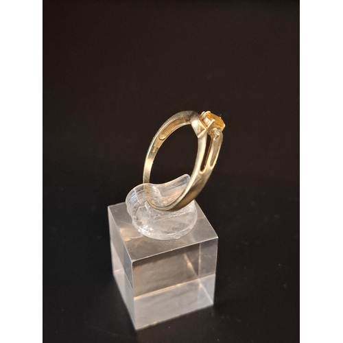 21 - 9ct gold ladies ring size U 2.3 grams