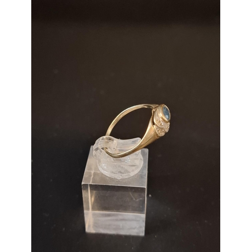 23 - 9ct gold ladies ring size U 1.8 grams