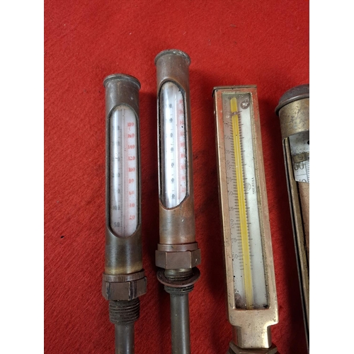 233 - 4 vintage thermometers.