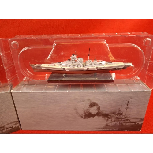 239 - 2 x Atlas Editions warships including Bismarck & HMS Hood