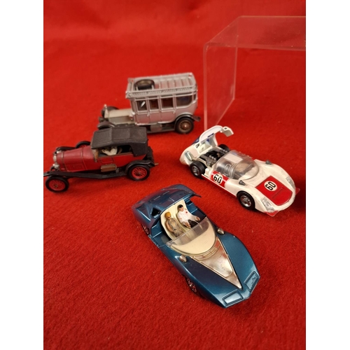 247 - Collection of Corgi die cast cars including James Bond DB5 in full working order and figures.