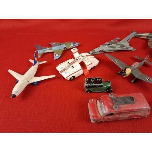 252 - Collection of playworn diecast Dinky toys