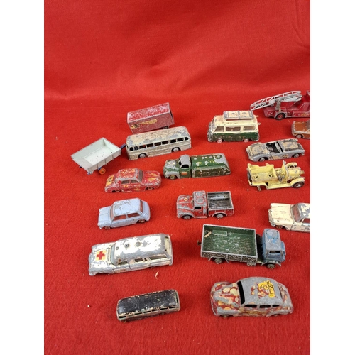 255 - Collection of mixed playworn diecast cars etc