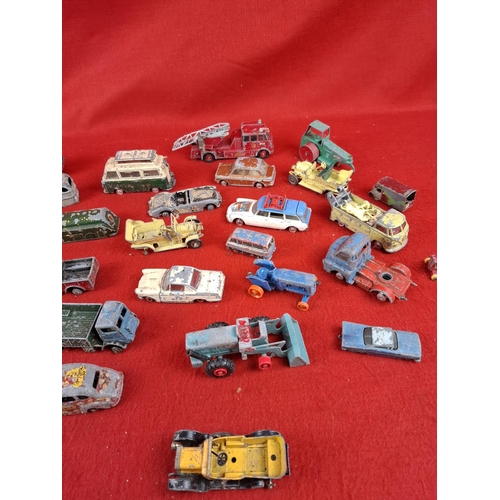 255 - Collection of mixed playworn diecast cars etc