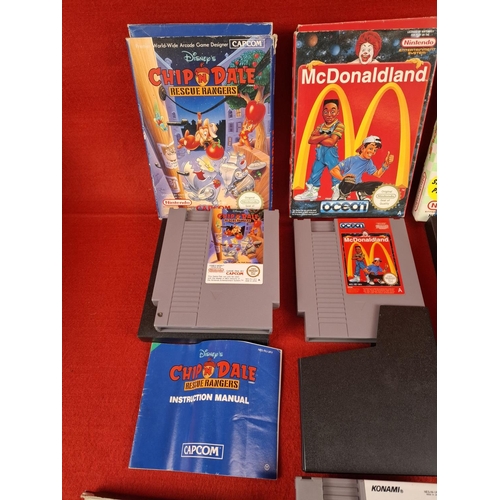 264 - Collection of 5 original Nintendo NES games mostly boxed and with instructions.