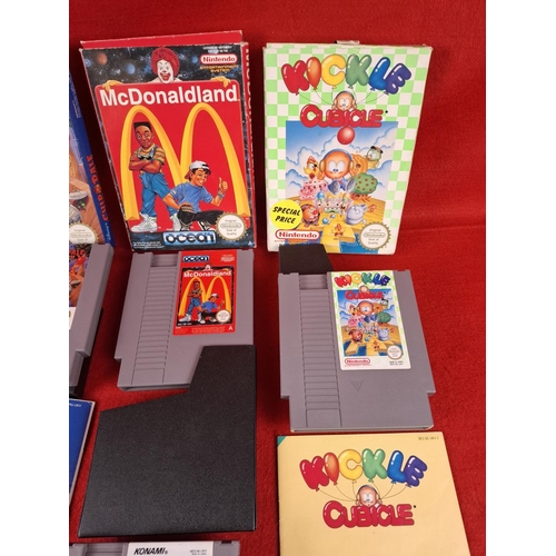 264 - Collection of 5 original Nintendo NES games mostly boxed and with instructions.