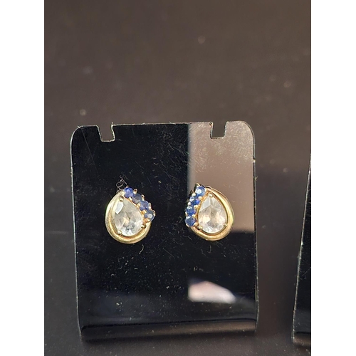 27 - Set of 3 9ct gold earrings 4.1 grams