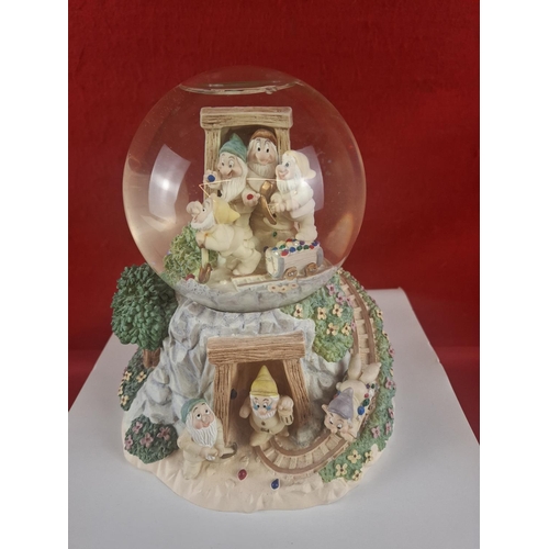 284 - Lenox Disney bonded porcelain water globe 