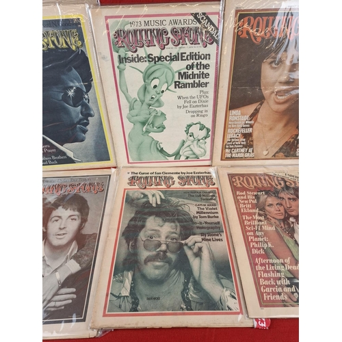 328 - Collection of 6 1970's Rolling Stone magazines.