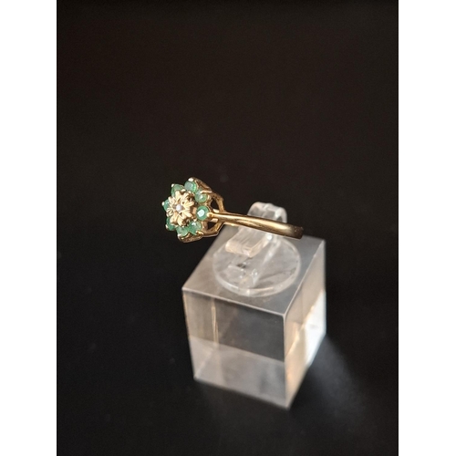 36 - 9ct gold ladies ring size Q. 2.3 grams