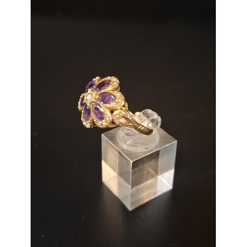 47 - 9ct gold ring size V 5.7 grams