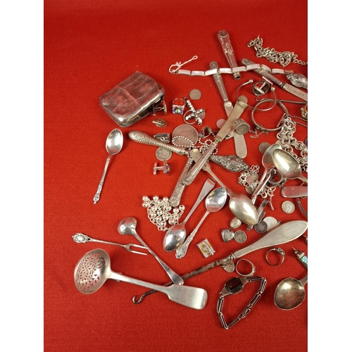 67 - Large collection of silver hallmarked items total weight 1049 grams