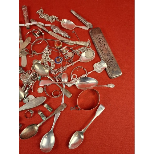 67 - Large collection of silver hallmarked items total weight 1049 grams