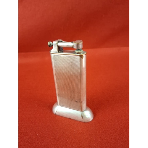 72 - Dunhill silver plated table lighter