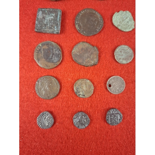 74 - Collection of coins some ancient possibly Roman.