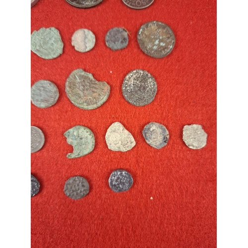 74 - Collection of coins some ancient possibly Roman.