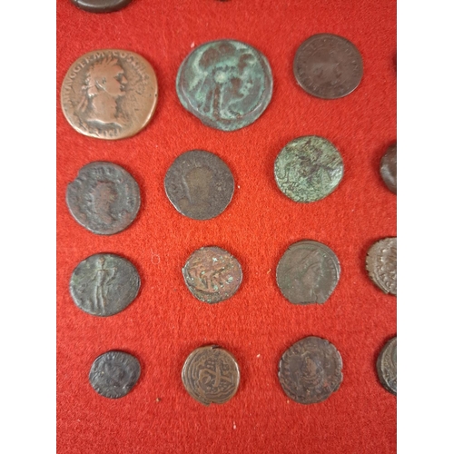 75 - Collection of ancient coins  possibly Roman.