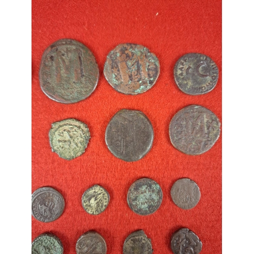 75 - Collection of ancient coins  possibly Roman.