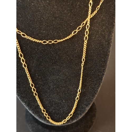 11 - 18ct gold necklace 4.4 grams length 62cm