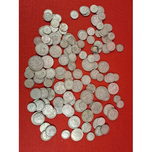 182 - Collection of post 1920 pre 1947 silver coins various conditions 719 grams.