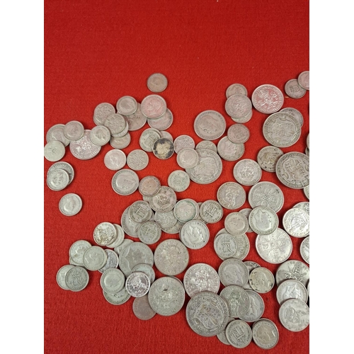 182 - Collection of post 1920 pre 1947 silver coins various conditions 719 grams.