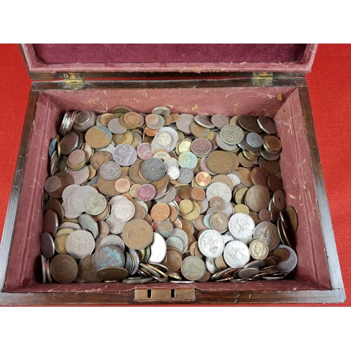 195 - Box of mixed coins